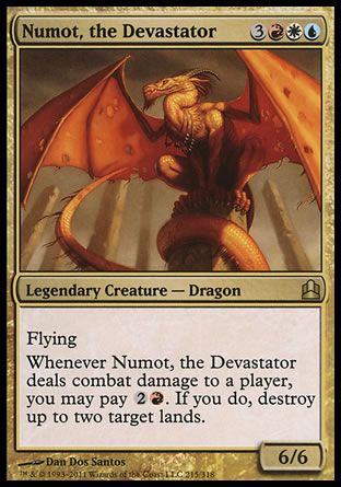 Numot, the Devastator (MTG Commander) Trading Card