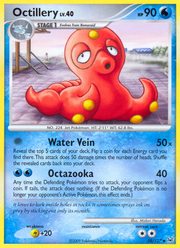 Octillery (58/127) - Platinum Pokémon Card