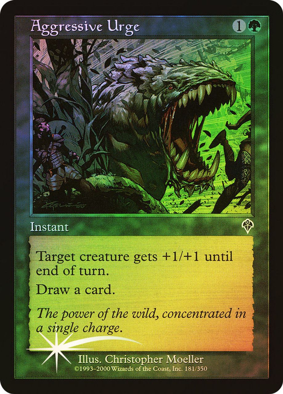 Aggressive Urge (Invasion - Foil) Trading Card