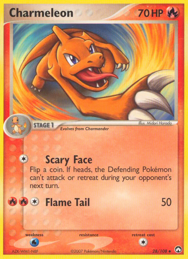 Charmeleon (28/108) - Power Keepers Pokémon Card