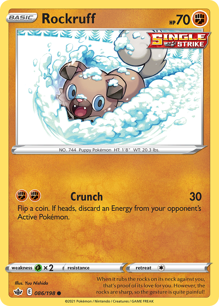 Rockruff (86/198) - Chilling Reign Pokémon Card