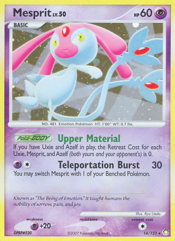 Mesprit (14/123) - Mysterious Treasures Pokémon Card