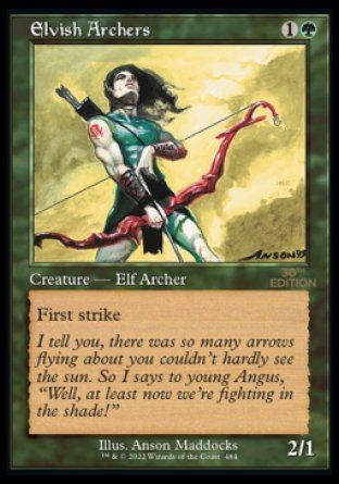 Elvish Archers (Magic 30th Anniversary Edition - Old Frame) Trading Card