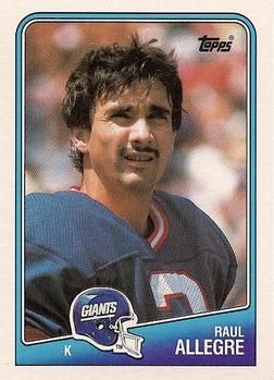 Raul Allegre 1988 Topps #278 Sports Card