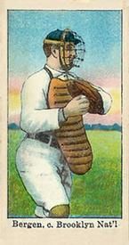 Bill Bergen 1909 Croft's Cocoa E92 Sports Card