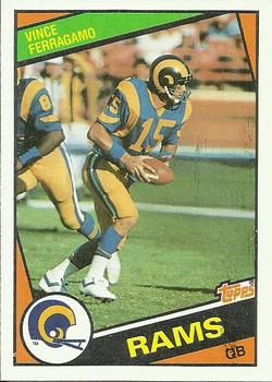 Vince Ferragamo 1984 Topps #283 Sports Card