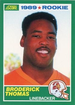 Broderick Thomas 1989 Score #245 Sports Card