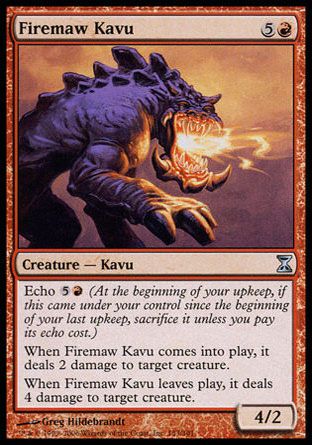 Firemaw Kavu (Time Spiral) Trading Card