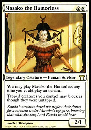 Masako the Humorless (Champions of Kamigawa) Trading Card