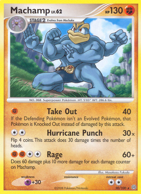 Machamp (20/100) - Stormfront Pokémon Card