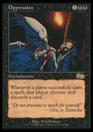 Oppression (Urza's Saga) Trading Card