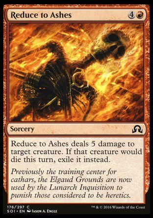 Reduce to Ashes (Shadows over Innistrad) Trading Card