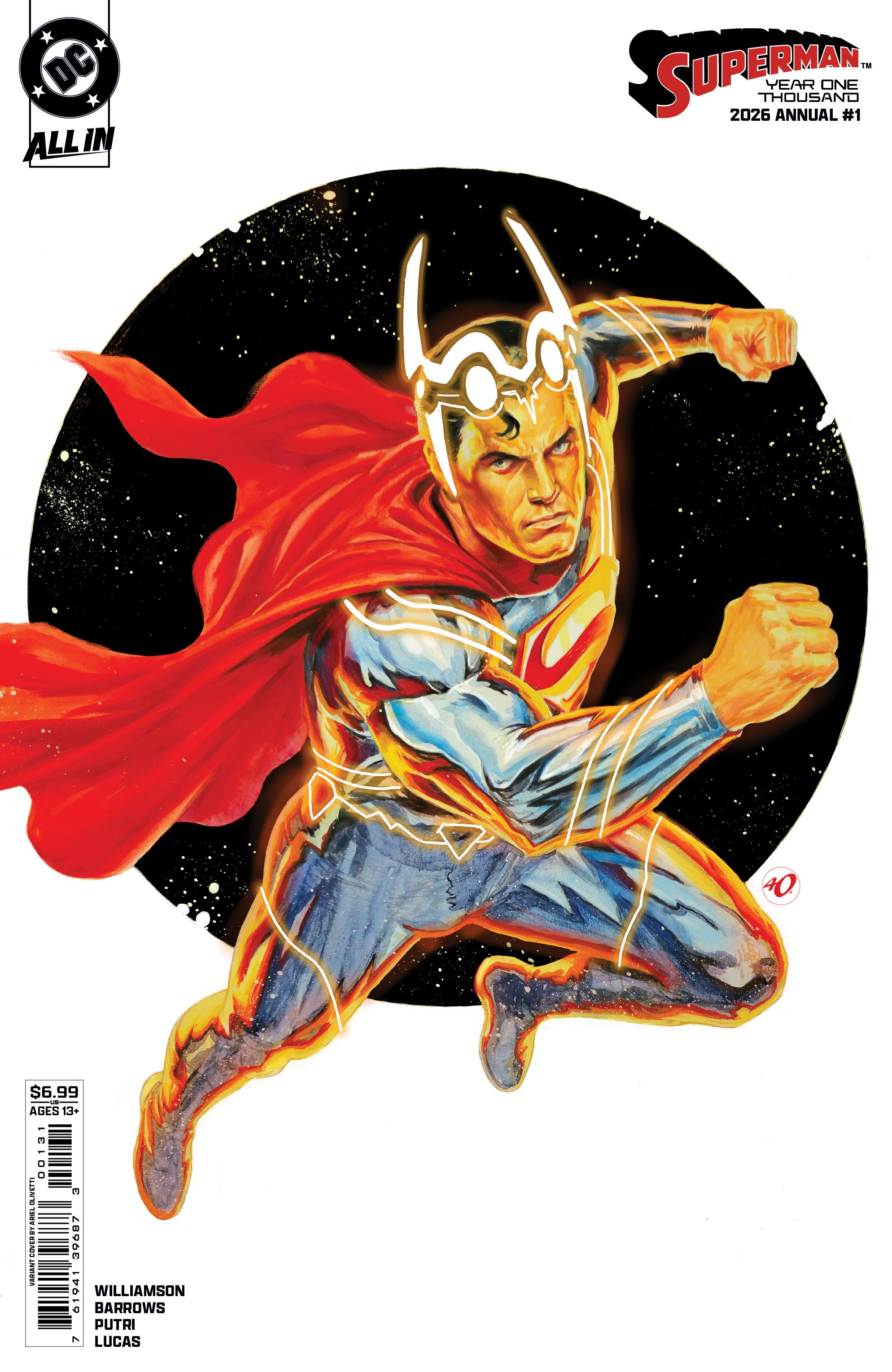 Superman Annual Year One Thousand #1 (Cvr C Ariel Olivetti Card Stock Variant) Comic