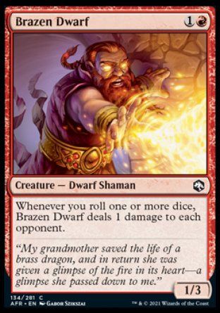 Brazen Dwarf (Dungeons & Dragons: Adventures in the Forgotten Realms) Trading Card