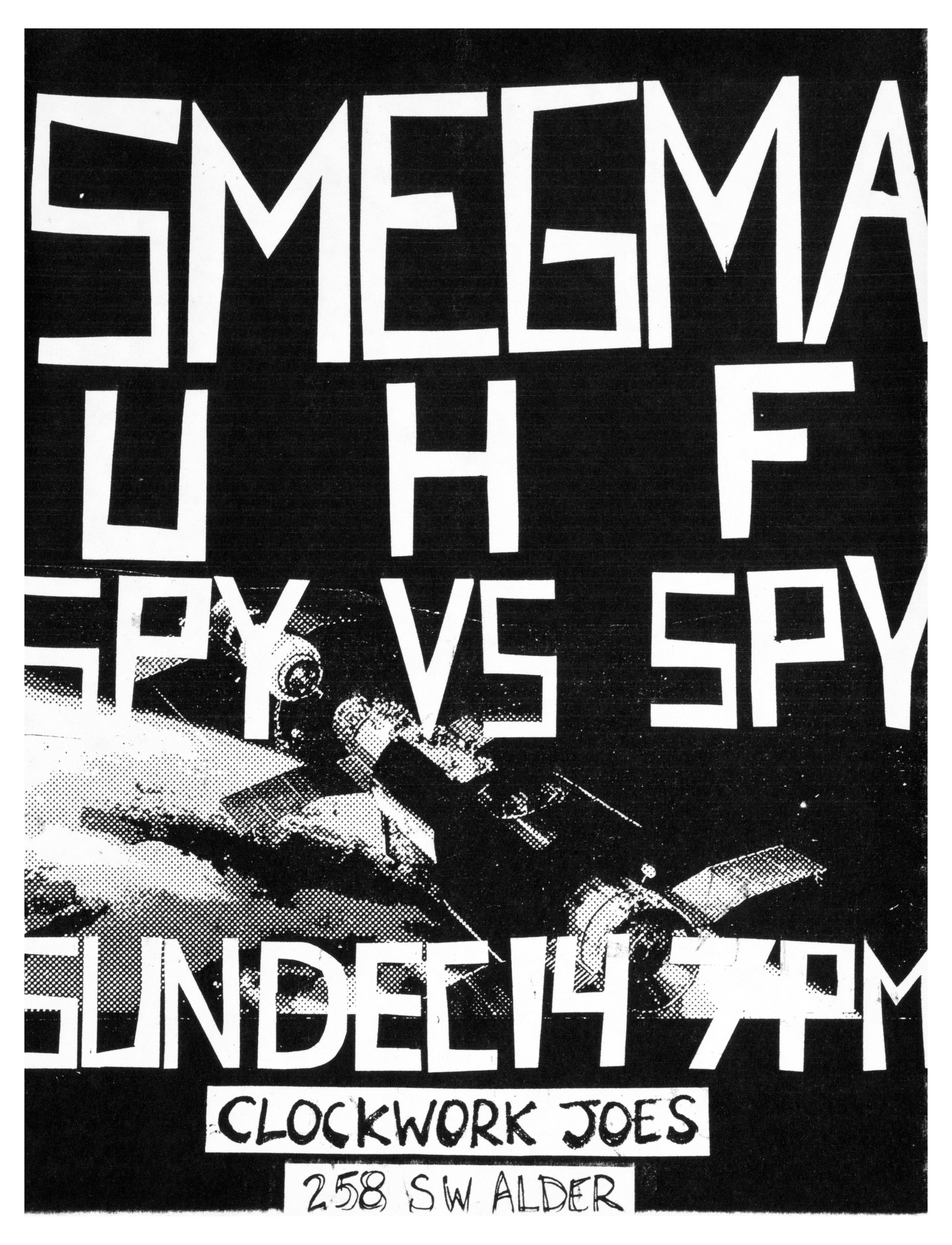 MXP-43.2 Smegma 1980 Clockwork Joes  Dec 14 Concert Poster