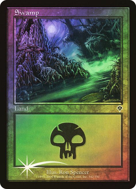 Swamp (#342) (Invasion - Foil) Trading Card