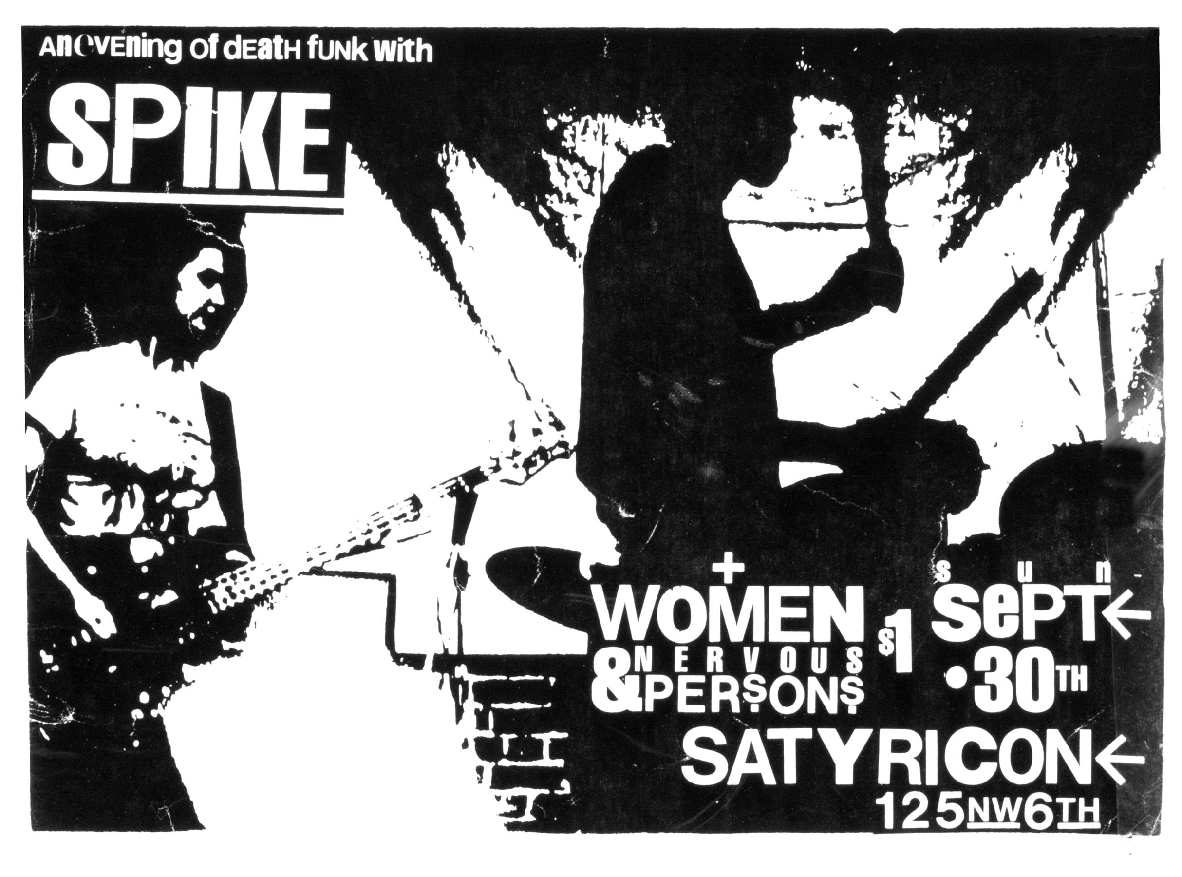 MXP-46.5 Spike 1984 Satyricon  Sep 30 Concert Poster