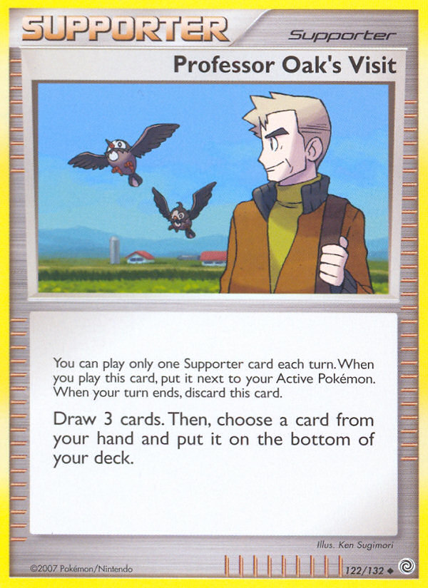 Professor Oak's Visit (122/132) - Secret Wonders Pokémon Card