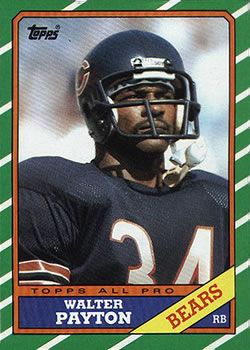 William Perry Rookie 1986 Topps #20 DT/DE Chicago Bears