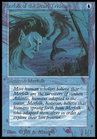 Merfolk of the Pearl Trident (Beta) Trading Card