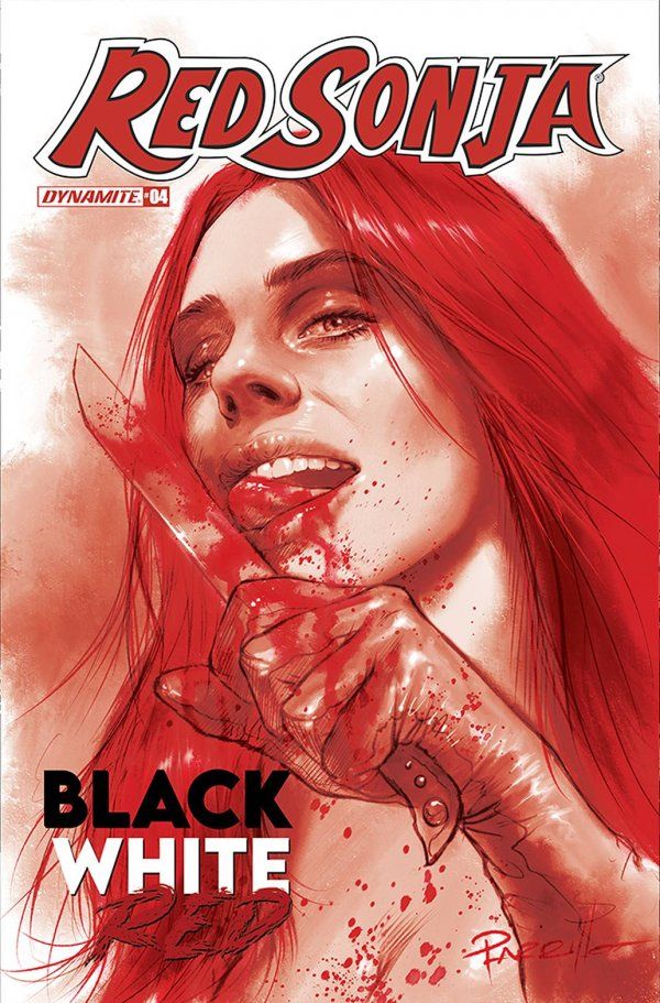 Red Sonja: Black, White, Red #4 (Parrillo Red Variant)