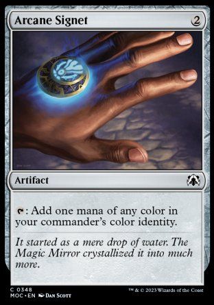 Arcane Signet (March of the Machine Commander Decks) Trading Card