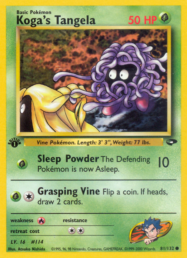 Koga's Tangela (81/132) - Gym Challenge (1st Edition) Pokémon Card