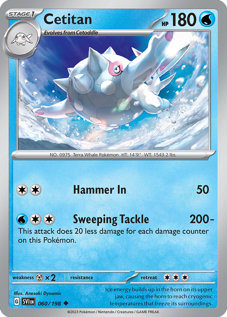 Cetitan (60/198) - Scarlet & Violet Pokémon Card