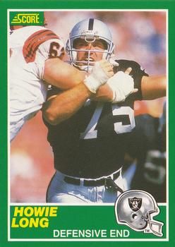 Howie Long 1989 Score #242 Sports Card
