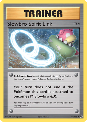 Slowbro Spirit Link (Trainer: Pokémon Tool) (86/108) - Evolutions (Reverse Holo)