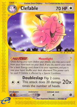 Clefable (41/165) - Expedition Base Set