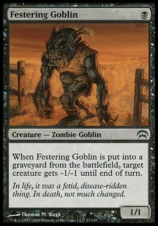 Festering Goblin (Planechase decks) Trading Card