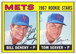 Tom Seaver, Bill Denehy 1967 Topps #581