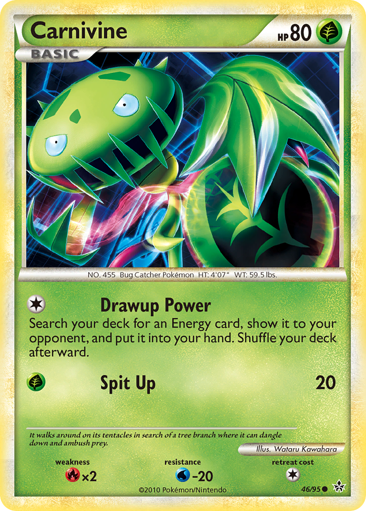 Carnivine (46/95) - HS—Unleashed Pokémon Card