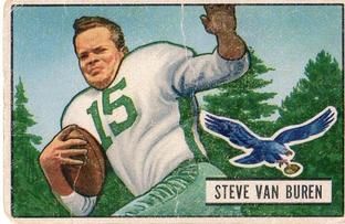 Steve Van Buren 1951 Bowman #10 Sports Card