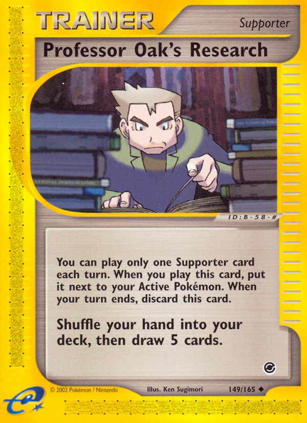 Professor Oak's Research (Trainer: Supporter) (149/165) - Expedition Base Set Pokémon Card