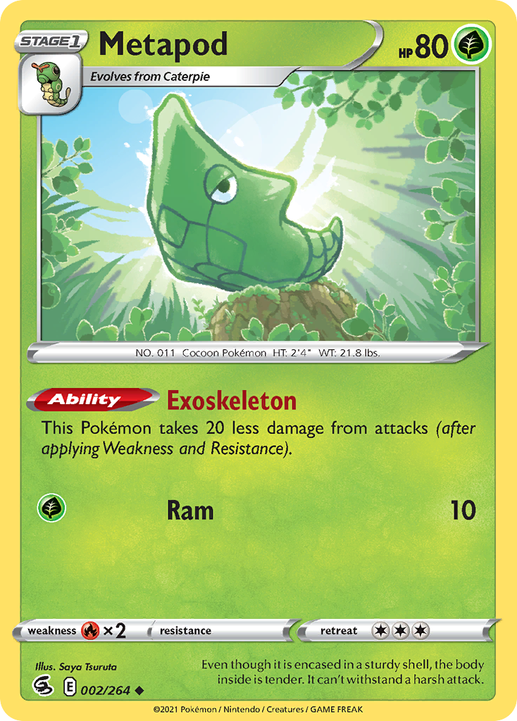 Metapod (2/264) - Fusion Strike Pokémon Card