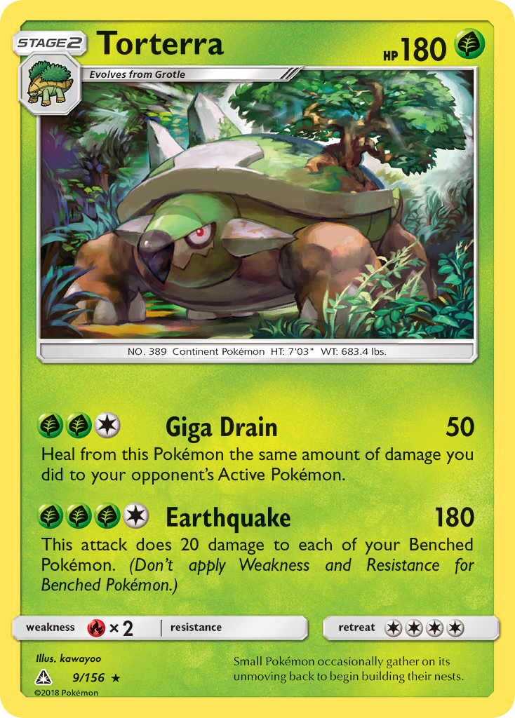 Torterra (9/156) - Ultra Prism Pokémon Card