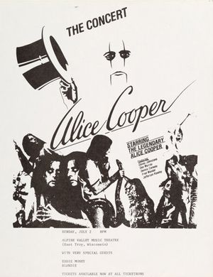 Alice Cooper & Blondie Alpine Valley Music Theatre HANDBILL 1978