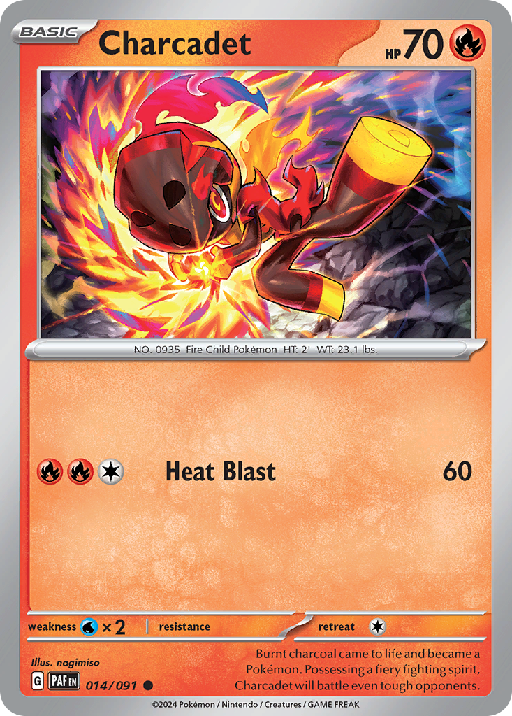 Charcadet (14/91) - Paldean Fates Pokémon Card