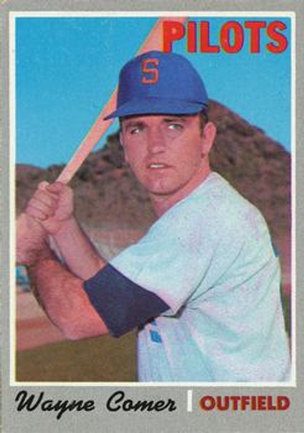  1970 Topps # 323 Wayne Comer Seattle Pilots (Baseball