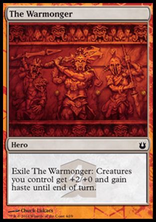 The Warmonger (Theros Heroes) Trading Card