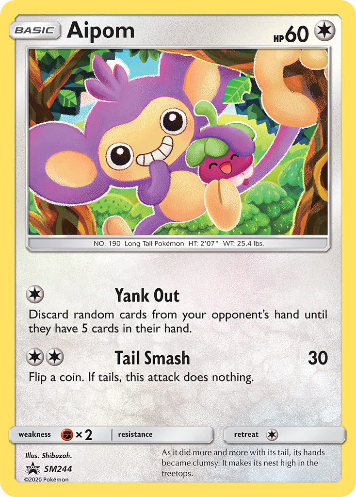 Aipom (SM244) - SM Black Star Promos Pokémon Card