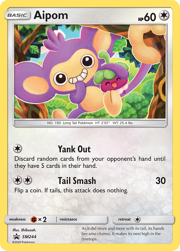 Aipom (SM244) - SM Black Star Promos