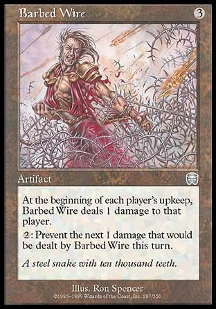 Barbed Wire (Mercadian Masques) Trading Card