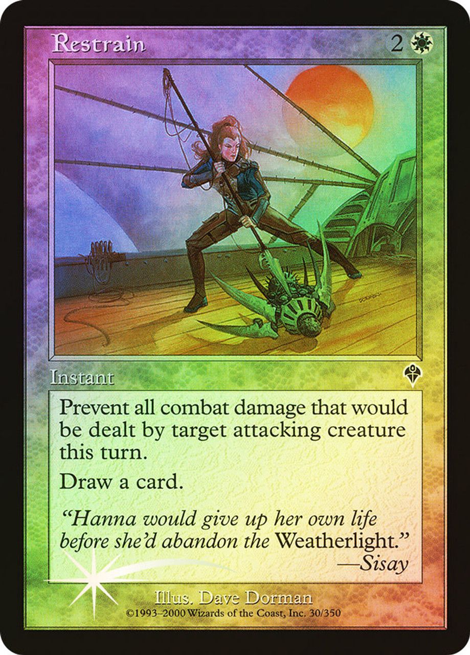 Restrain (Invasion - Foil) Trading Card