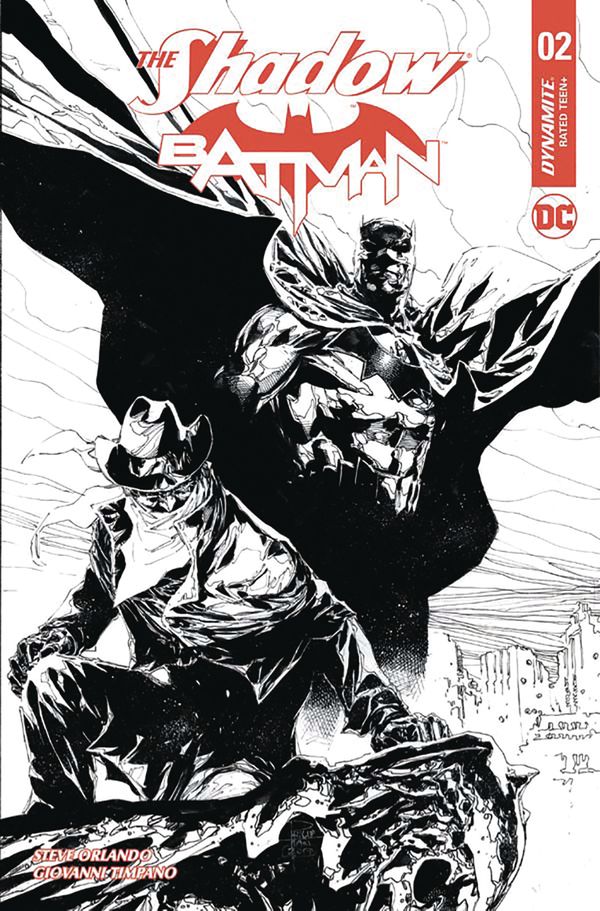Shadow/Batman #2 (Cover F 10 Copy Tan B&w Cover)
