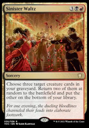 Sinister Waltz (Innistrad Crimson Vow Commander Decks) Trading Card