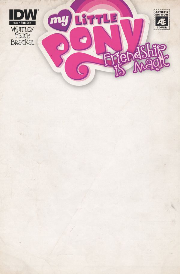 My Little Pony Friendship Is Magic #35 (Artist Cover Blank Sketch Variant)