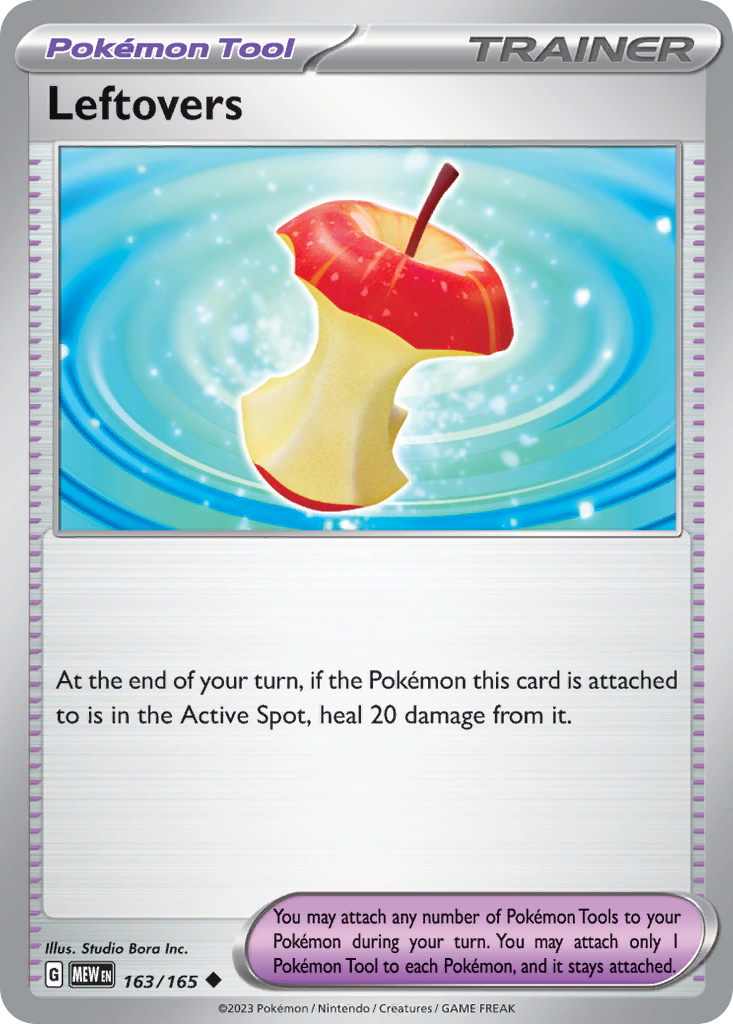 Leftovers (Trainer: Pokémon Tool) (163/165) - 151 Pokémon Card